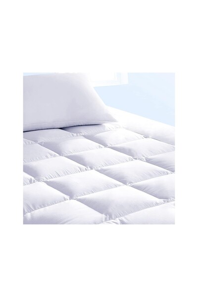 lizayn tekstil ملاءة سرير مبطنة 100% من القطن بحافة كاملة مقاومة للماء والسوا...