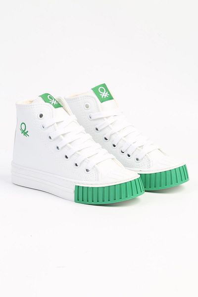 Benetton ® |   BN-30560 - 3114 Alb Verde - Pantofi sport pentru copii