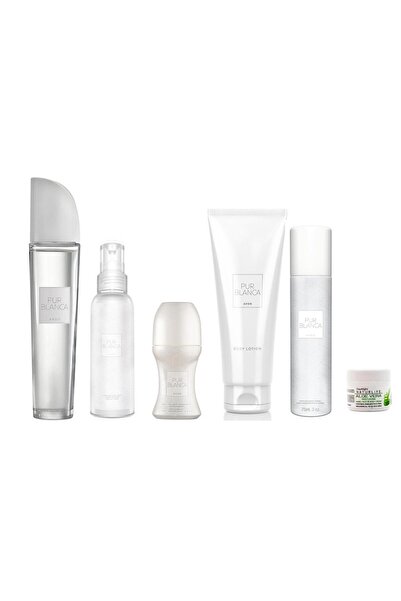 AVON Purblanca parfüm + vücut losyonu + deodorant +rollon + vücut spreyi + el kremi hediye