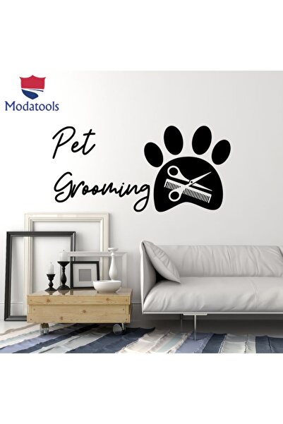 Modatools Cam Dekorasyon Duvar Sticker Pet Bakım Hayvanlar Köpek Pençe Baskı ...