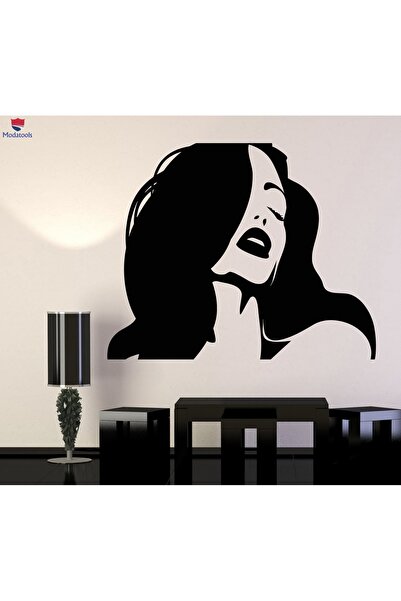 Modatools Yatak Odası Duvar Sticker Seksi Kız Sıcak Dudaklar Kadın Baş Oyuncu...