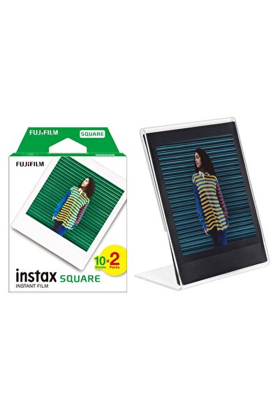 Fujifilm Instax Kare-Square Makineler İle Uyumlu 20'li Film ve Pleksi Çerçeve