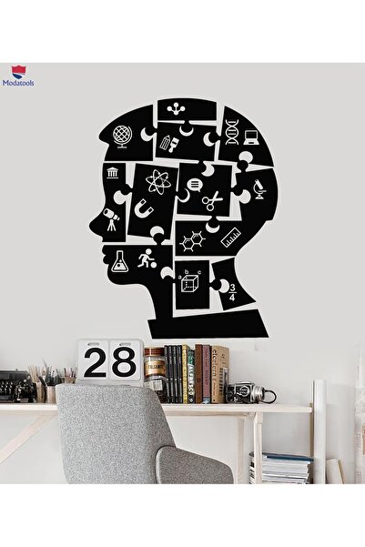Modatools Sınıf Duvar Sticker Çocuk Bulmacalar Eğitim Bilim Kimya Fizik Okul Çıkartmaları