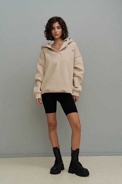 MAİ COLLECTİON Polo Bone Hoodie Sweatshirt
