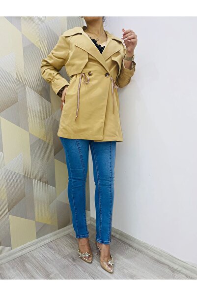 Nesil Vizon Yandan Lastikli Trençkot