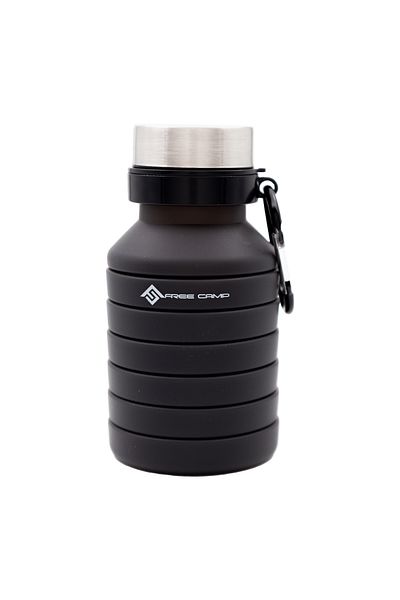 Freecamp Black Flask - With Folding Carabiner