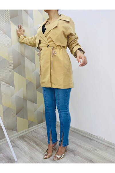 Nesil Vizon Yandan Lastikli Trençkot
