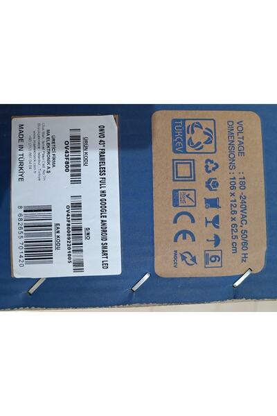 ONVO OV43F800 43" 109 Ekran Uydu Alıcılı Ful HD Smart LED TV