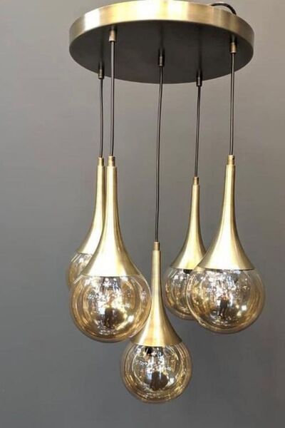 MİLA AYDINLATMA Prenses 5li sarkıt eskitme