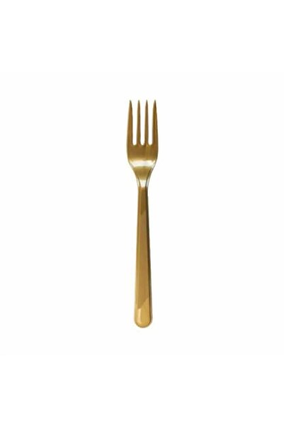 Dizayn Parti Evi 25 Adet Gold Renkli Çatal Sert Dayanaklı Plastik Lüks Kullan...
