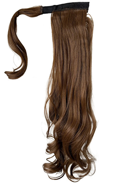 Eva Peruk Maşalı Bağlamalı At Kuyruğu Açık Kumral