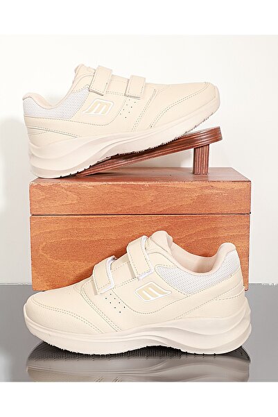 M.P. Konfores 1706 Anatomik Tabanlı Unisex Bantlı Sneakers Ayakkabı BEJ