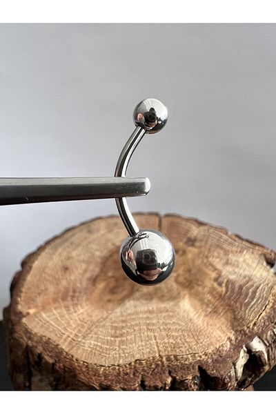Karınca Piercing Longest Size Bar Belly Piercing 14 mm High Quality Surgical Steel Piercing (Ant Tattoo)