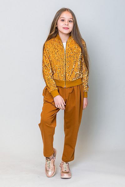 incity Girl's Sequin Zippered Jacket
