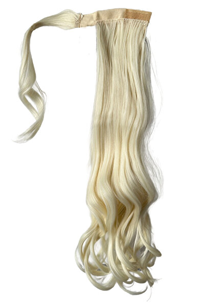 Eva Peruk Maşalı Bağlamalı At Kuyruğu Platin