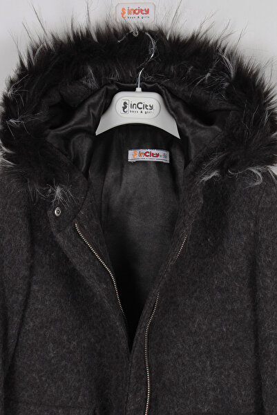 incity Girl's Wool Stamp Coat