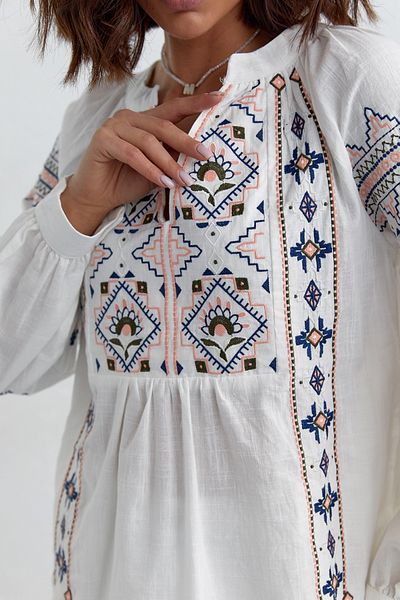 FEMELLE Women's Fully Embroidered Vintage Cotton Blouse