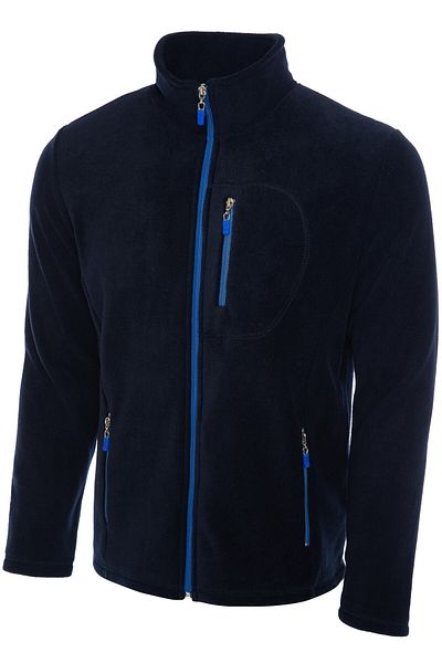 GHASSY CO. Men's Pro Windproof 5-Pocket Outdoor Full Zipper Fleece Jacket