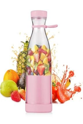 Genel Markalar Mini Juice Ta nabilir Blender Plastik i e Smoothie Milkshake Usb arj Edilebilir 420 Ml. Fiyat Yorumlar Trendyol