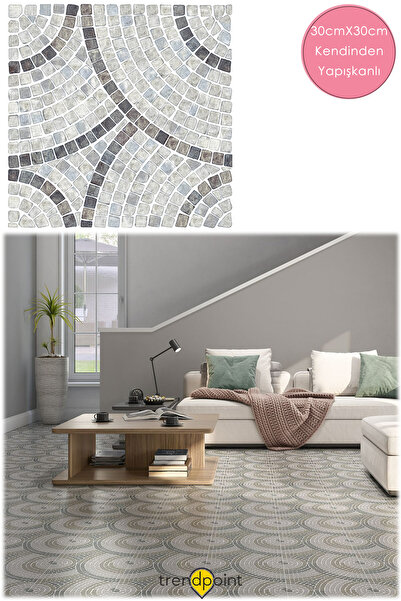 Trendpoint 1adet Lvt Zemin Ve Duvar Kaplama Kendinden Yapışkanlı 30cm×30cm Mutfak Banyo Antre