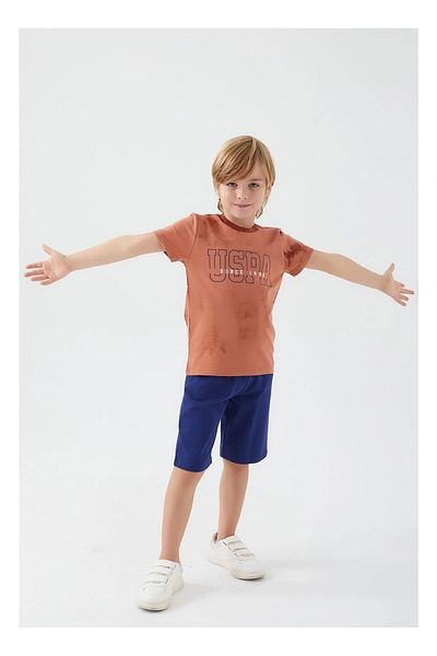 U.S. Polo Assn. US POLO 100% ΒΑΜΒΑΚΙ ΑΝΔΡΙΚΟ ΣΕΡΒΙΤΟΡΙΟ ΑΓΟΡΙΚΟ ΣΟΡΤΣ 1344