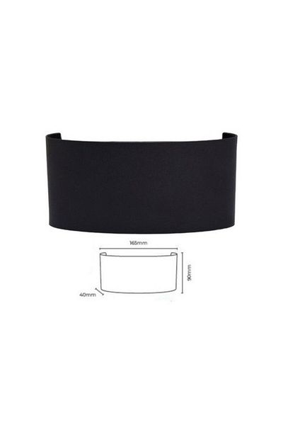ELSA Uranus Black Case Outdoor Two-Way Black Decorative Wall Sconce 3000k Daylight