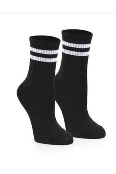 moa socks Тенис зимни чорапи за колеж, меки памучни, черно-бели, с обръчи, спортни чорапи за ходене