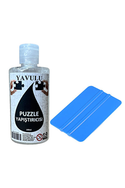 yavulu Puzzle Yapıştırıcısı / Puzzle Koruyucusu / Puzzle Tutkalı (Şeffaf) 100ml ve Ragle