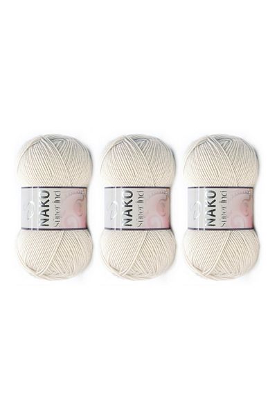 NAKO Νήματα πλεξίματος χειρός Super Pearl 100 Gr 3 ΤΕΜ