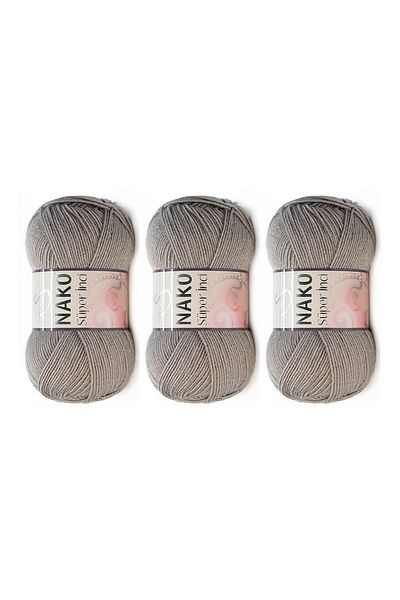 NAKO 2000 Mink - Super Pearl Hand Knitting Yarn, 100 G, 3 Colors