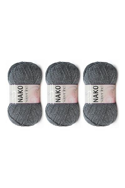 NAKO Νήματα πλεξίματος χειρός Super Pearl 100 gr 3 Τεμάχια