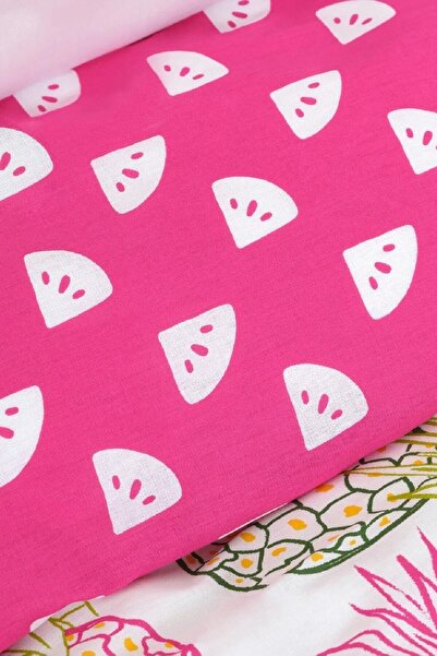 Sarah Anderson Karaca Home Young Tropical 100% Cotton Double Duvet Cover Set