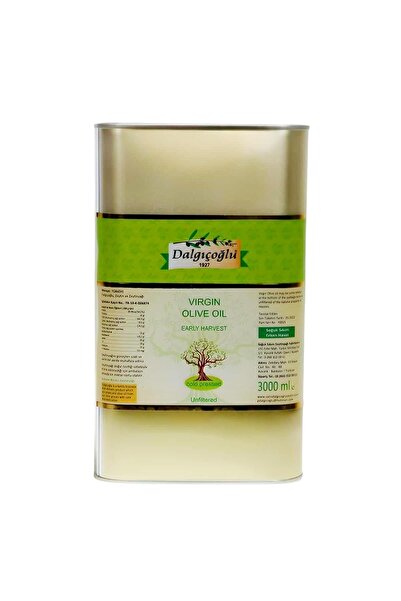 Dalgıçoğlu Naturel Sızma Zeytinyağı Erken Hasat Filtresiz 3 lt