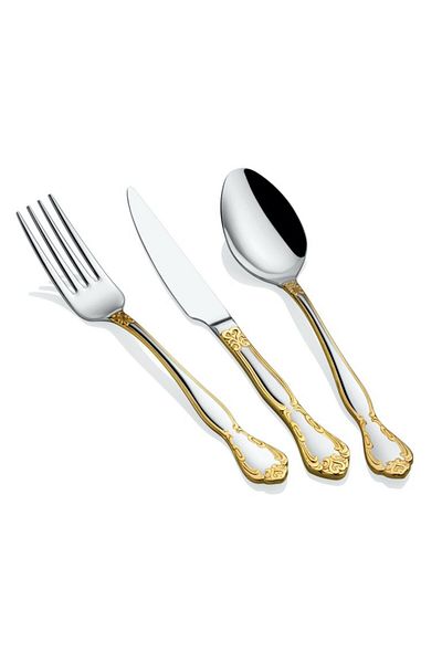Demir Çeyiz Dmr Life Milano Gold 72 Piece Set 18/10 Stainless