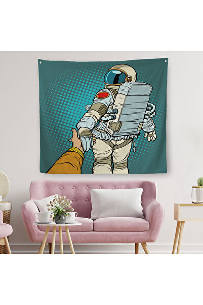 Harita Sepeti Astronaut ide u svemir platno za zidove - Tepih si-5073