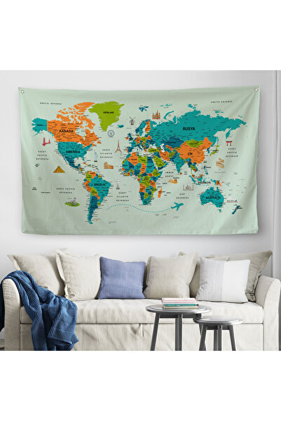 Harita Sepeti Turski edukativni atlas zemalja i glavnih gradova sa detaljnom ...