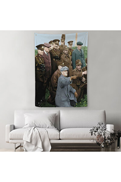 Harita Sepeti Ataturk sa svojim prijateljima naoružanim na frontu, dekorativn...