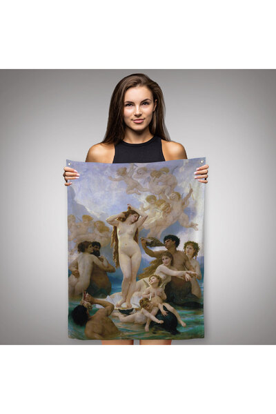 Harita Sepeti The Birth of Venus La Naissance de Vénus Wall Cloth - Rug-6027