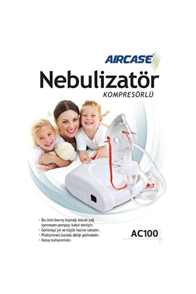 AIRCASE Air Case Kompresörlü Nebulizatör Cihazı. Buhar, Maske