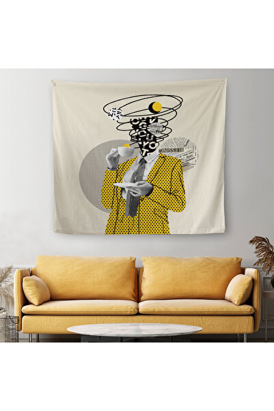 Harita Sepeti غطاء حائط على شكل شخصية كرتونية لشرب القهوة - سجادة - 5801