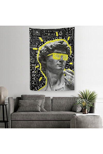 Harita Sepeti غطاء حائط Michelangelo Buonarroti Davud Pop Art - سجادة - 6376