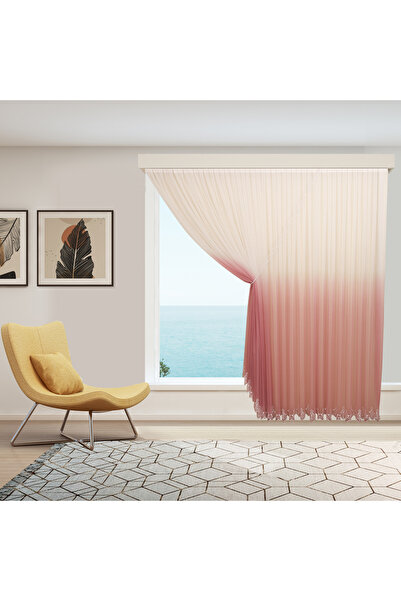 perhal perde ve halı Стіна з деграде переходом кольорів, рожеві спідниці з ви...