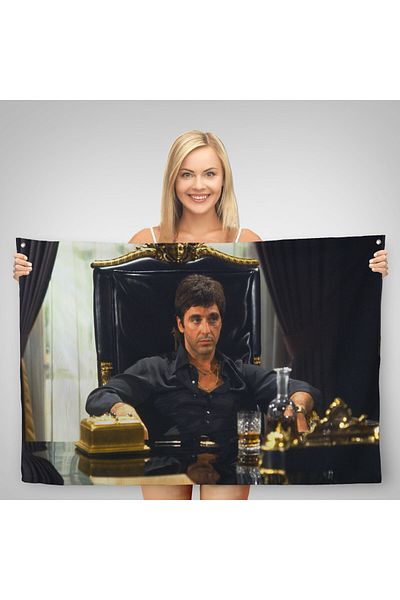 Harita Sepeti Стенно покритие Scarface Alpacino Italian Mafia Canvas - лента 5137
