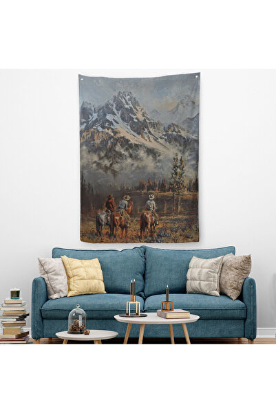 Harita Sepeti غطاء حائط مزخرف لرعاة البقر الأمريكية - سجادة - 6149