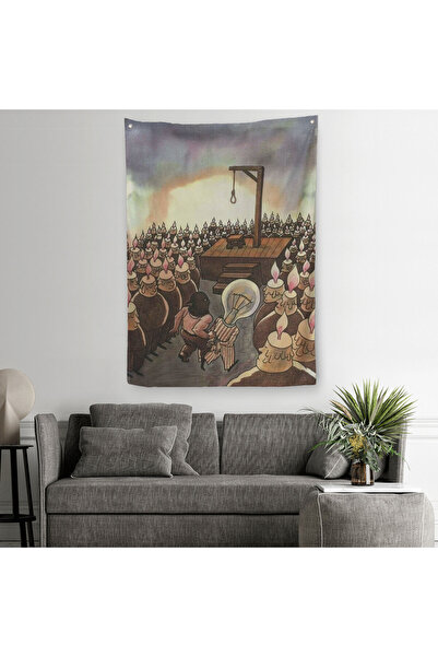 Harita Sepeti Голова, яка працює інакше, йде сюрреалістична настінна покришка...