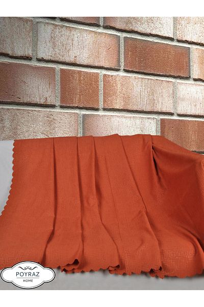 POYRAZ Matte Patterned Chenille Tile Double Sided Sofa Sofa Bed Cover Shawl
