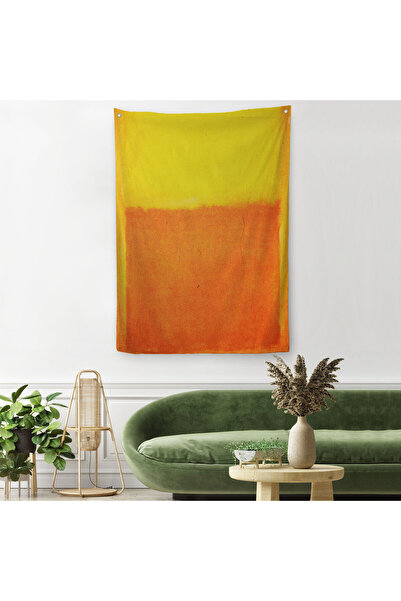 Harita Sepeti Mark Rothko Narandžasto Žuto Umjetničko Delo Zidna Obloga - Tep...