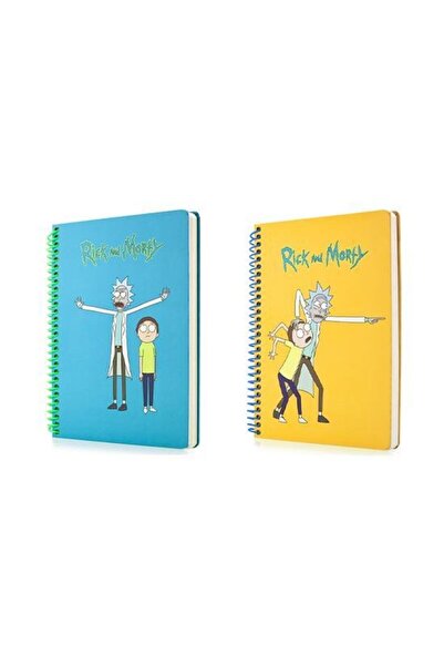 Mabbels Rick And Morty Butik Defter Seti 2 Adet Kareli Ve Çizgili