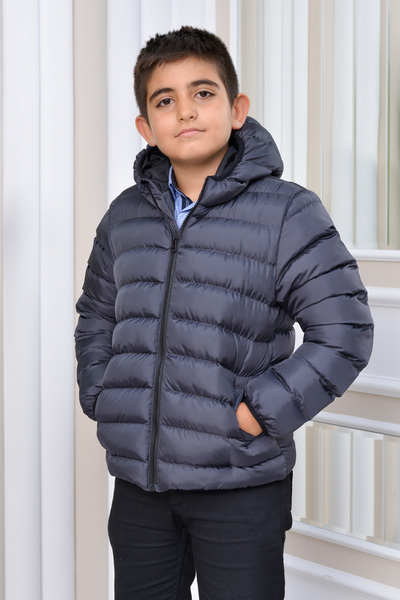 Kapşonlu Şişme Mont