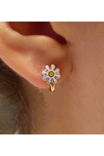 SUDEKAĞAN Papatya Figürlü Çocuk Küpesi